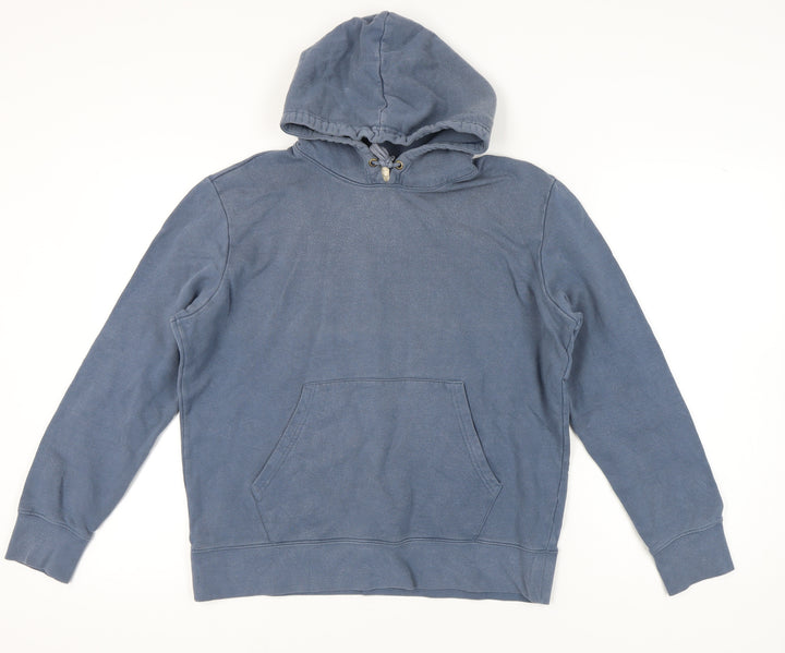 Marks and Spencer Men's Blue Pullover Hoodie Size L