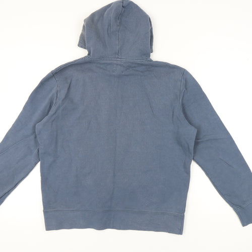 Marks and Spencer Men's Blue Pullover Hoodie Size L