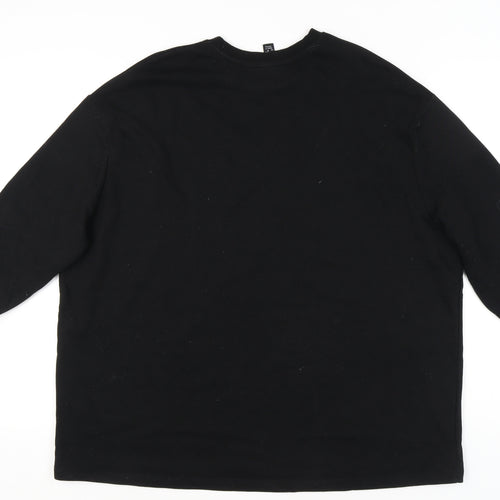 New Look Women’s Black Pullover Sweatshirt, Size S