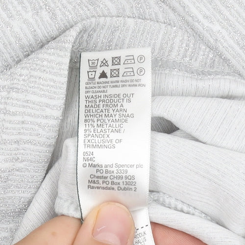 Marks and Spencer Women’s Silver Long Sleeve Top