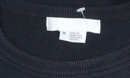 Women's Black Cotton Pullover Jumper M