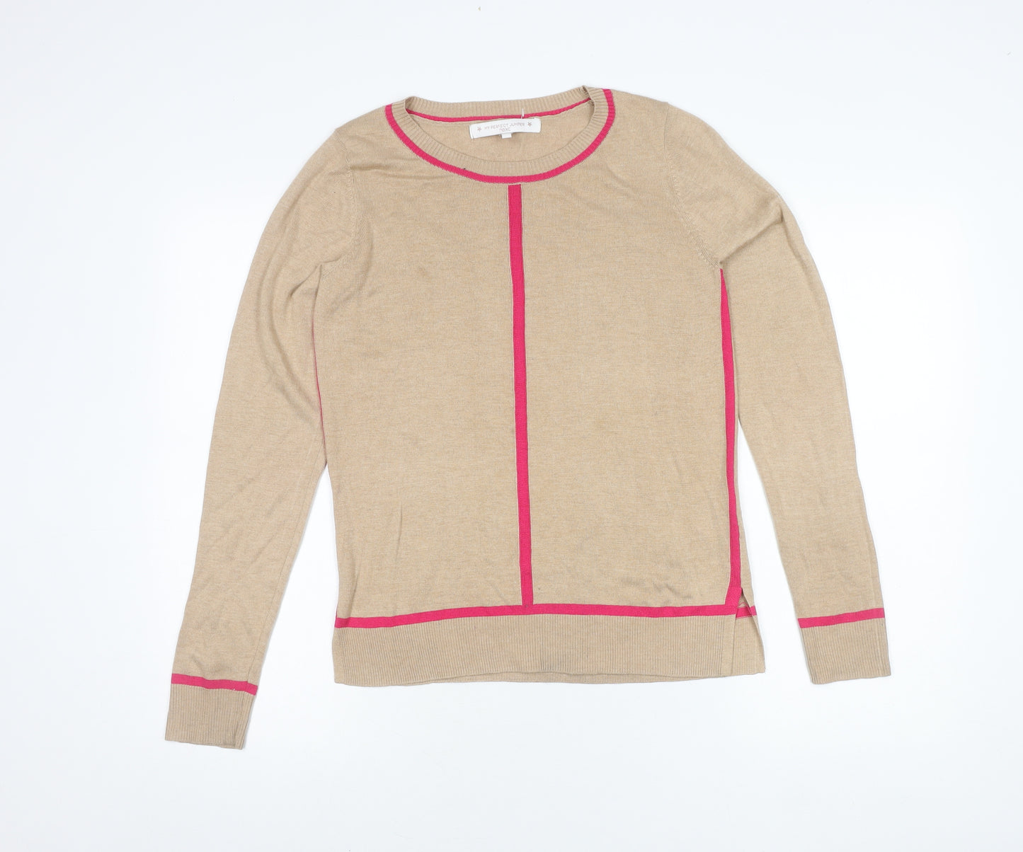 Next Women's Beige Round Neck Jumper Size 8