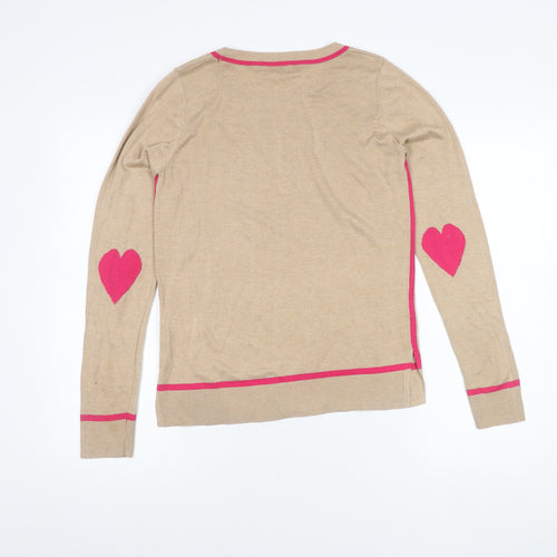 Next Women's Beige Round Neck Jumper Size 8