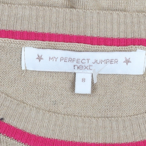 Next Women's Beige Round Neck Jumper Size 8