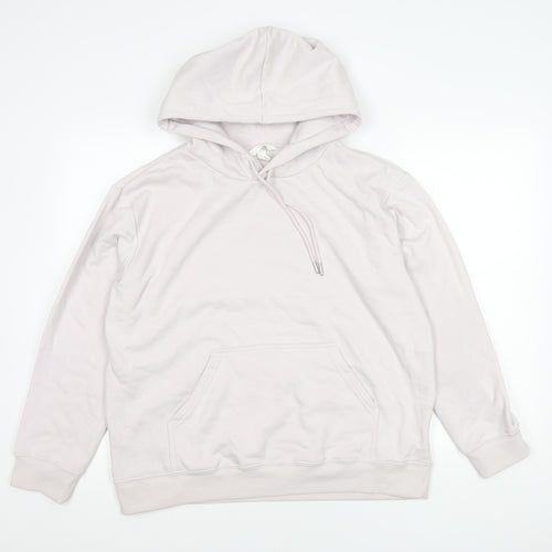 H&M Unisex White Pullover Hoodie Size 12
