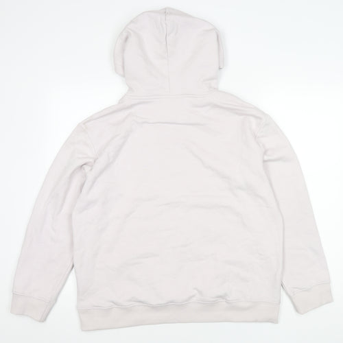 H&M Unisex White Pullover Hoodie Size 12