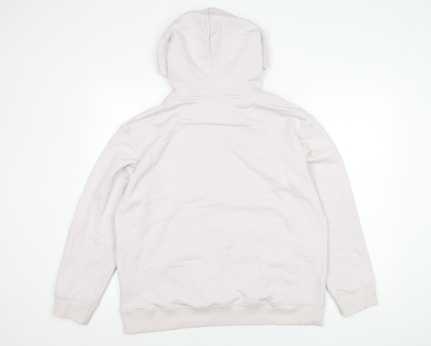 H&M Unisex White Pullover Hoodie Size 12