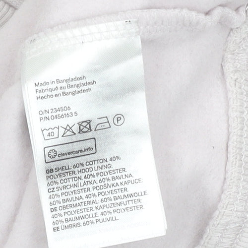 H&M Unisex White Pullover Hoodie Size 12