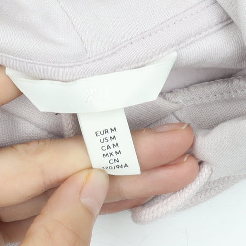 H&M Unisex White Pullover Hoodie Size 12