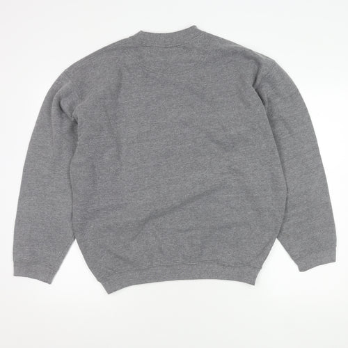 BH Men's Grey Pullover Sweatshirt M Crew Neck