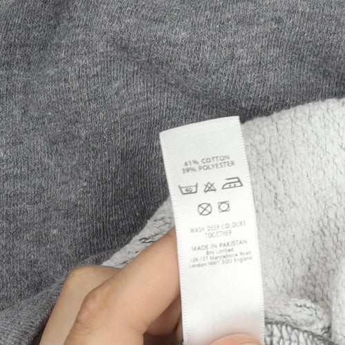 BH Men's Grey Pullover Sweatshirt M Crew Neck