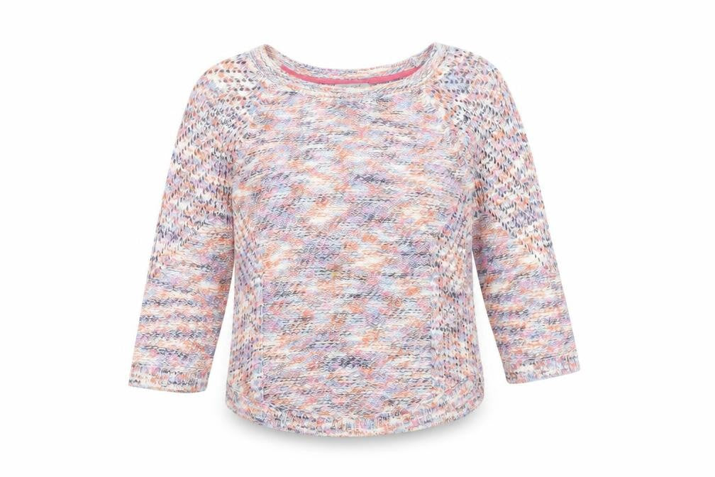 Front view of Marks & Spencer Women’s Multicoloured jumper, size UK 12