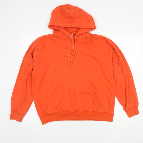 H&M Unisex Orange Hoodie Pullover - Size 12