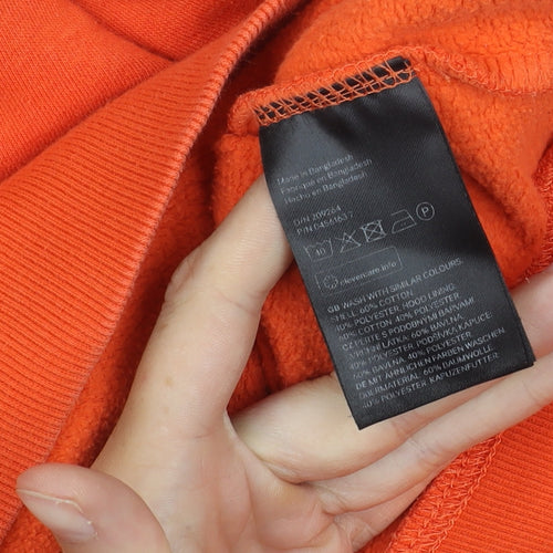 H&M Unisex Orange Hoodie Pullover - Size 12