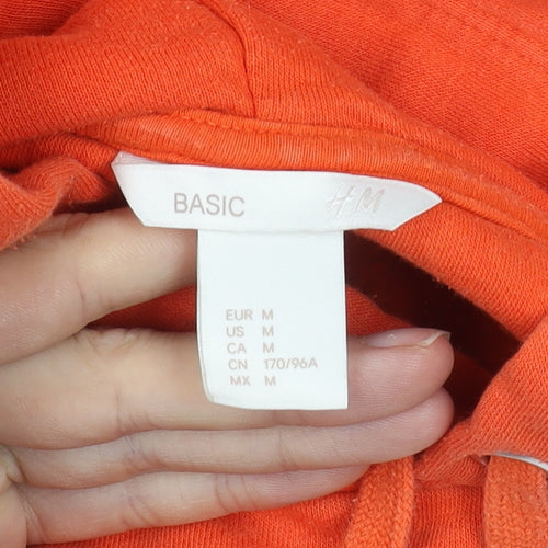 H&M Unisex Orange Hoodie Pullover - Size 12