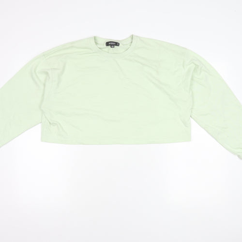 Missguided Women's Green Pullover Sweatshirt Size 14