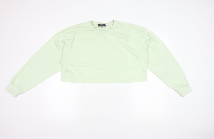 Missguided Women's Green Pullover Sweatshirt Size 14