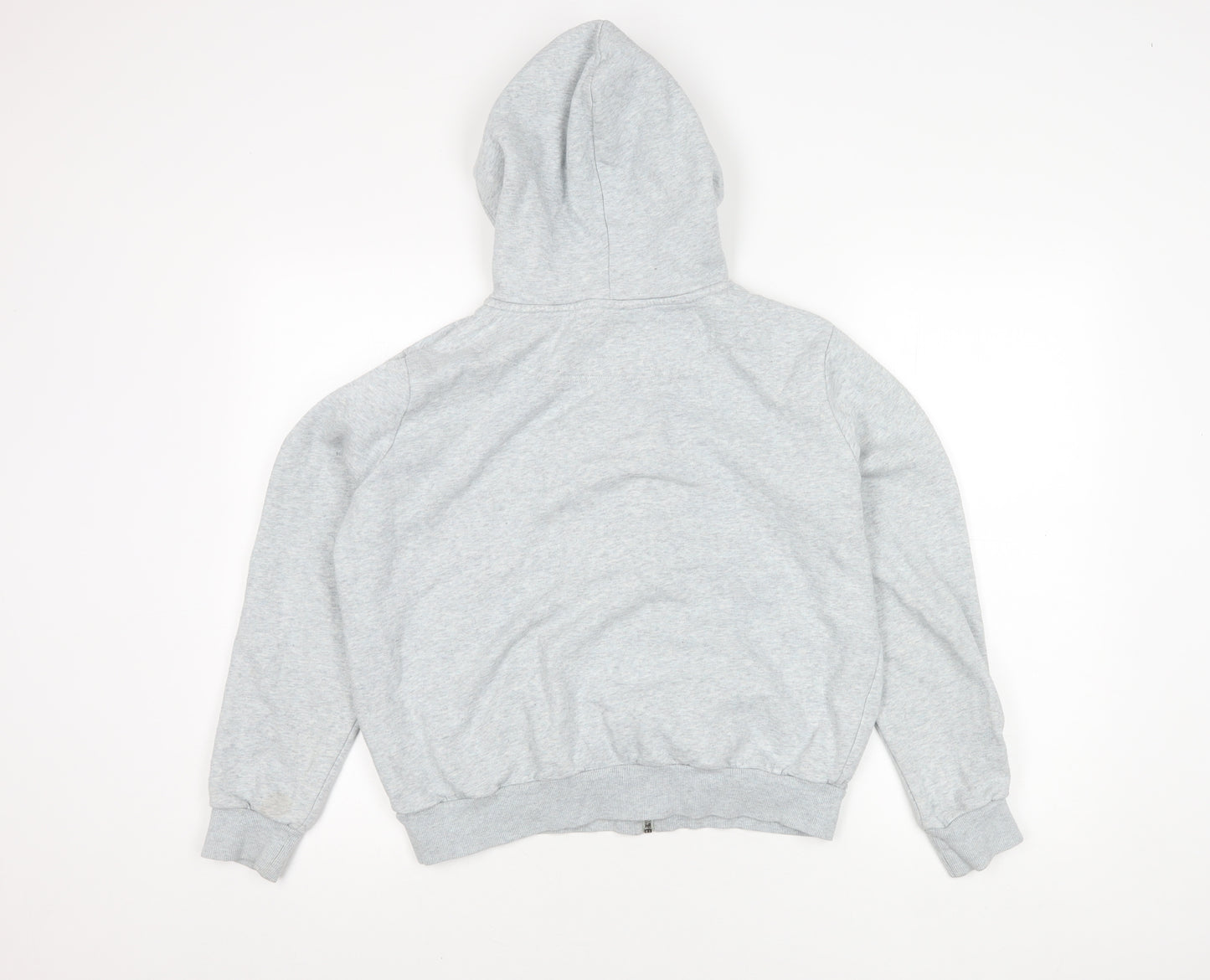 H&M Grey Women's Basic Jacket Size M Full Zip Hooded