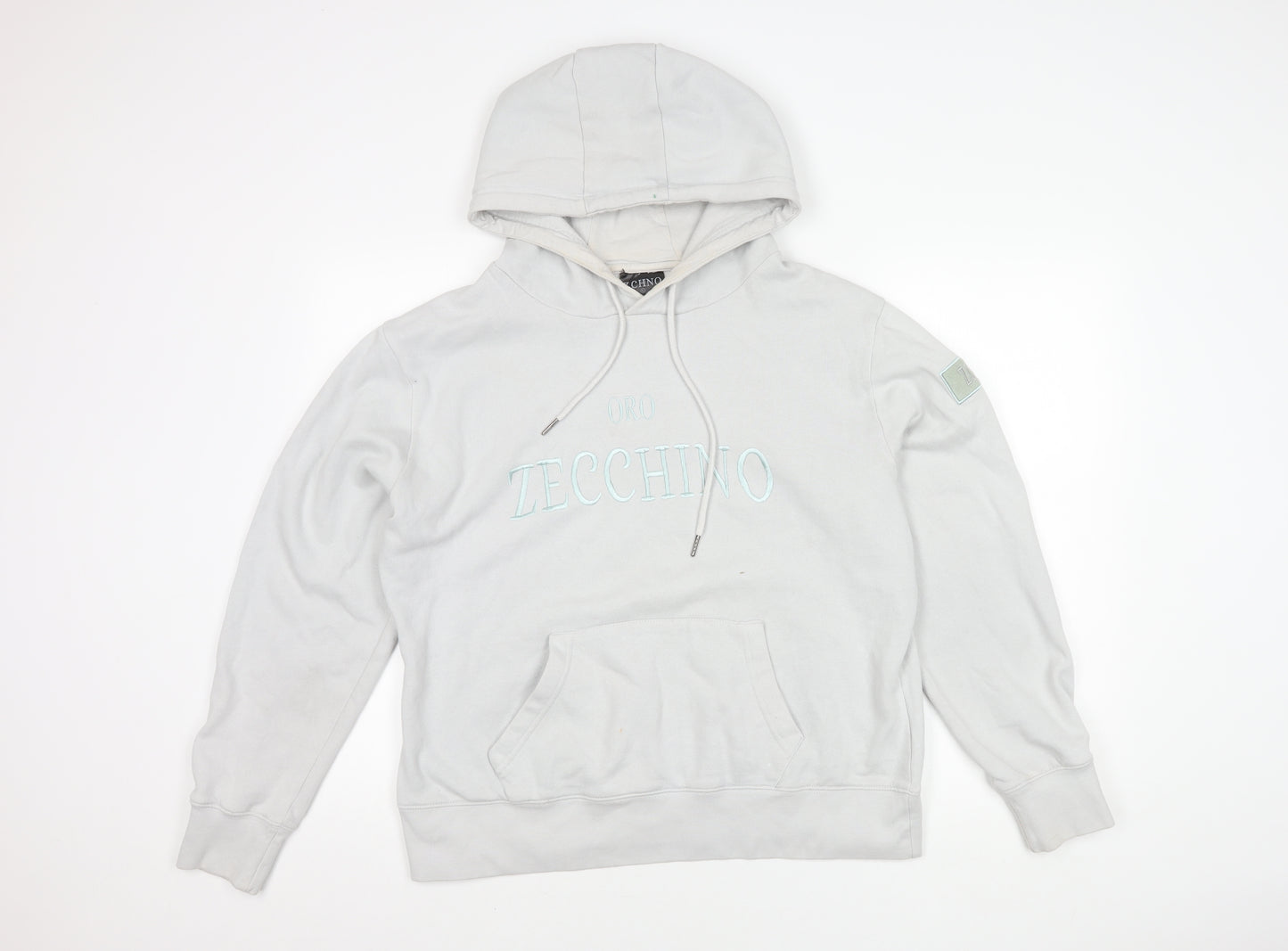 ZCHNO Unisex White Pullover Hoodie L - Casual Comfort