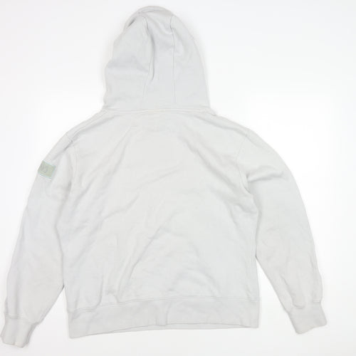 ZCHNO Unisex White Pullover Hoodie L - Casual Comfort