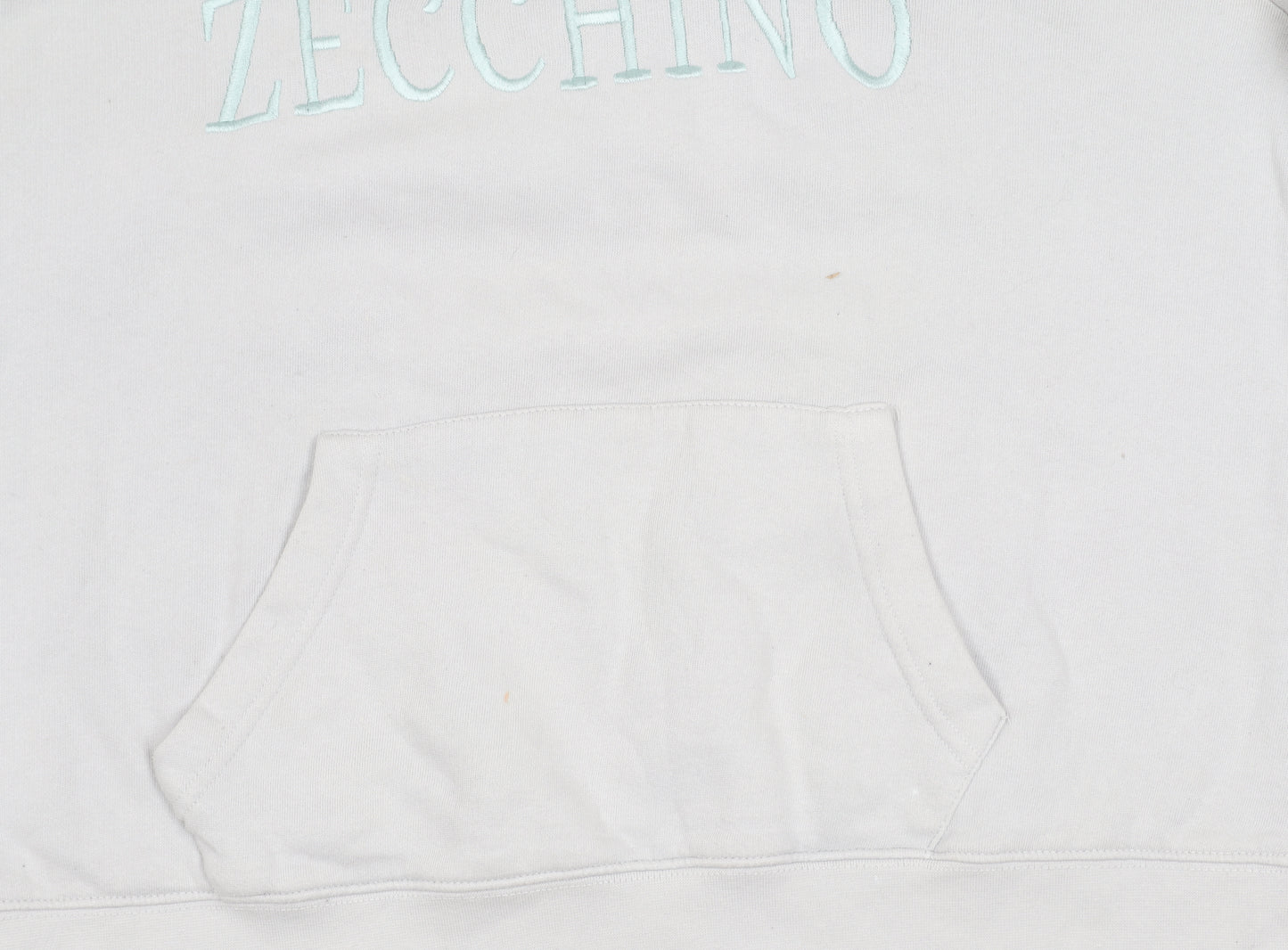 ZCHNO Unisex White Pullover Hoodie L - Casual Comfort