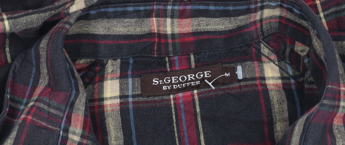 St. George Men's Multicoloured Plaid Shirt