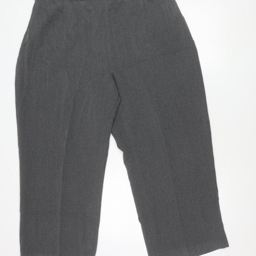 Essence Women's Grey Wide-Leg Trousers Size 24