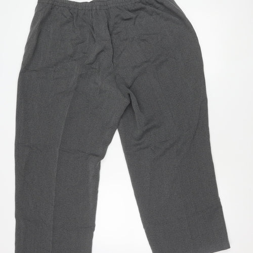 Essence Women's Grey Wide-Leg Trousers Size 24