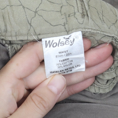 Wolsey Men's Beige Shorts, Size M, Casual Summer