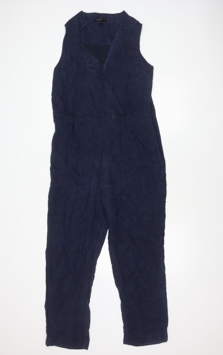Banana Republic Women's Blue Sleeveless Jumpsuit Size 14