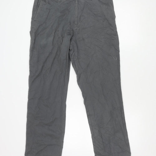 BHS Women's Grey Chino Trousers Size 34
