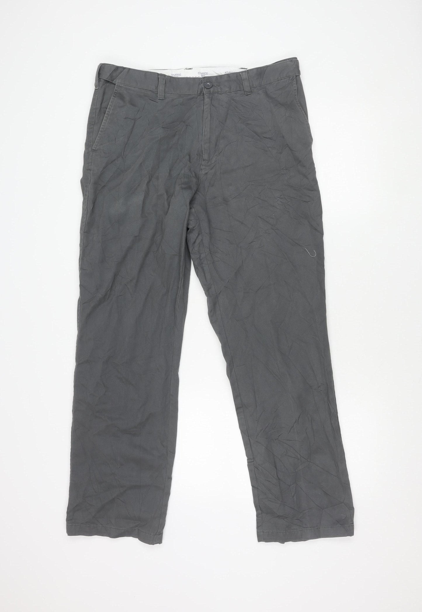 BHS Women's Grey Chino Trousers Size 34