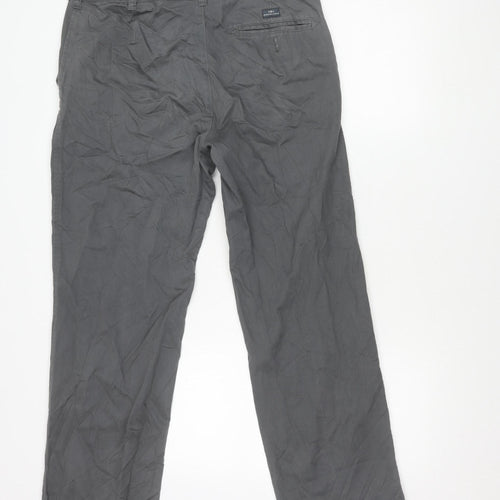 BHS Women's Grey Chino Trousers Size 34