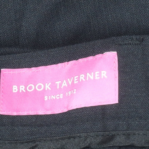 Brook Taverner Women's Black Straight Trousers Size 14