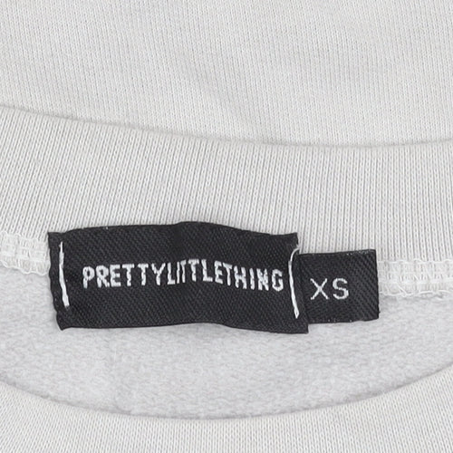 PRETTYLITTLETHING Beige Women's XS Pullover Sweatshirt