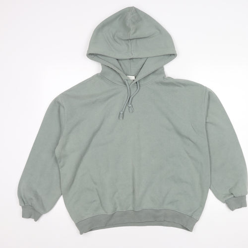 H&M Unisex Grey Pullover Hoodie - Size 12