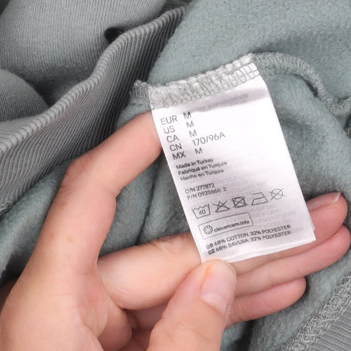 H&M Unisex Grey Pullover Hoodie - Size 12