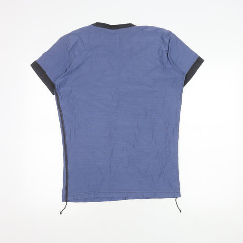 Diesel Men's Blue Graphic Print T-Shirt, Size M