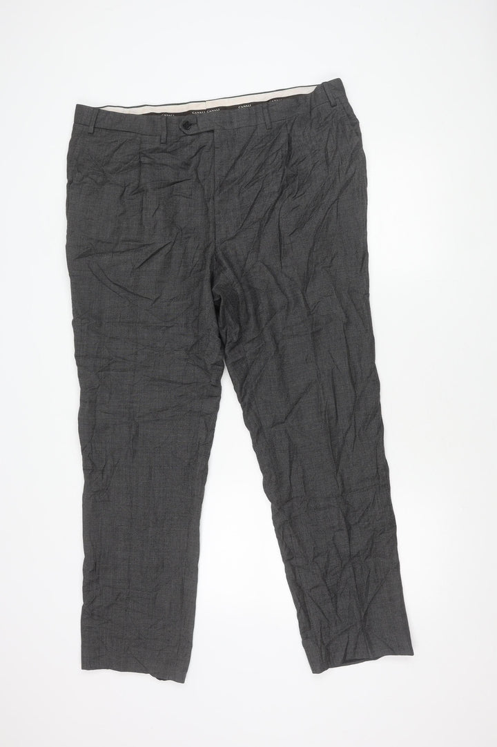 Canali Grey Wool Men's Trousers Size 60