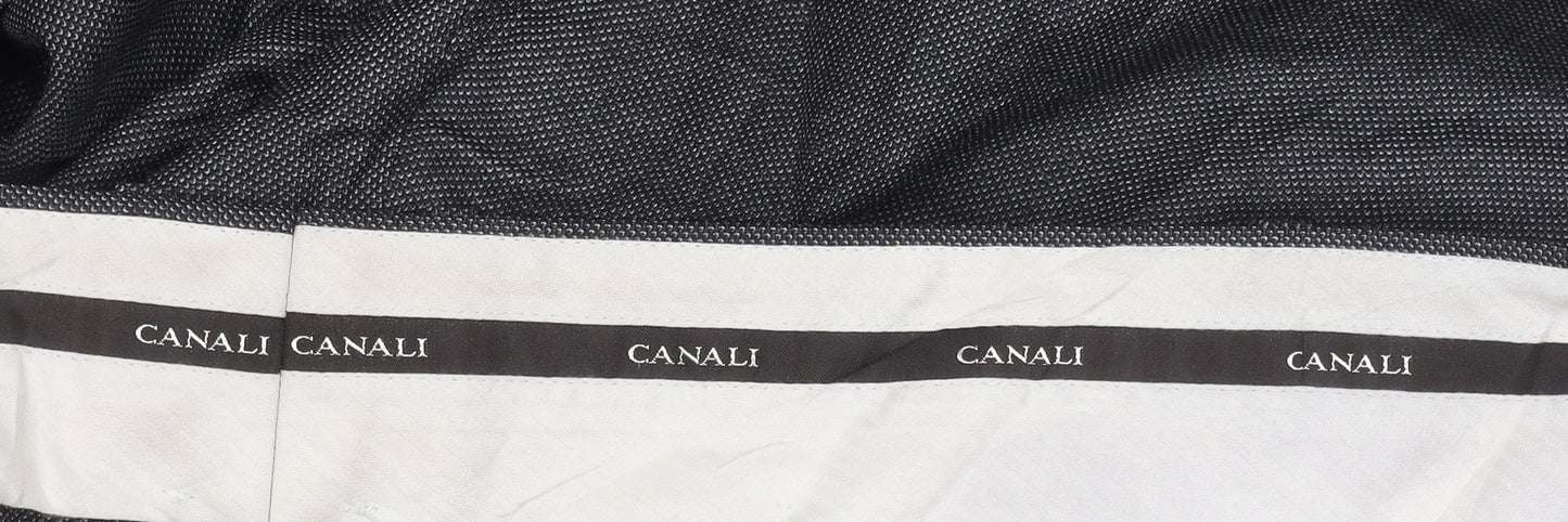 Canali Grey Wool Men's Trousers Size 60
