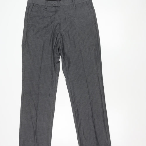 Butler & Webb Men's Grey Dress Pants, 32W x 32L