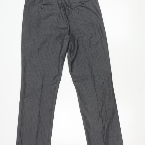 Butler & Webb Men's Grey Dress Pants, 32W x 32L