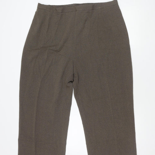 Essence Women's Brown Wide-Leg Trousers, Size 24