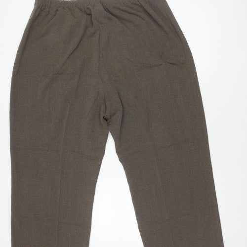 Essence Women's Brown Wide-Leg Trousers, Size 24