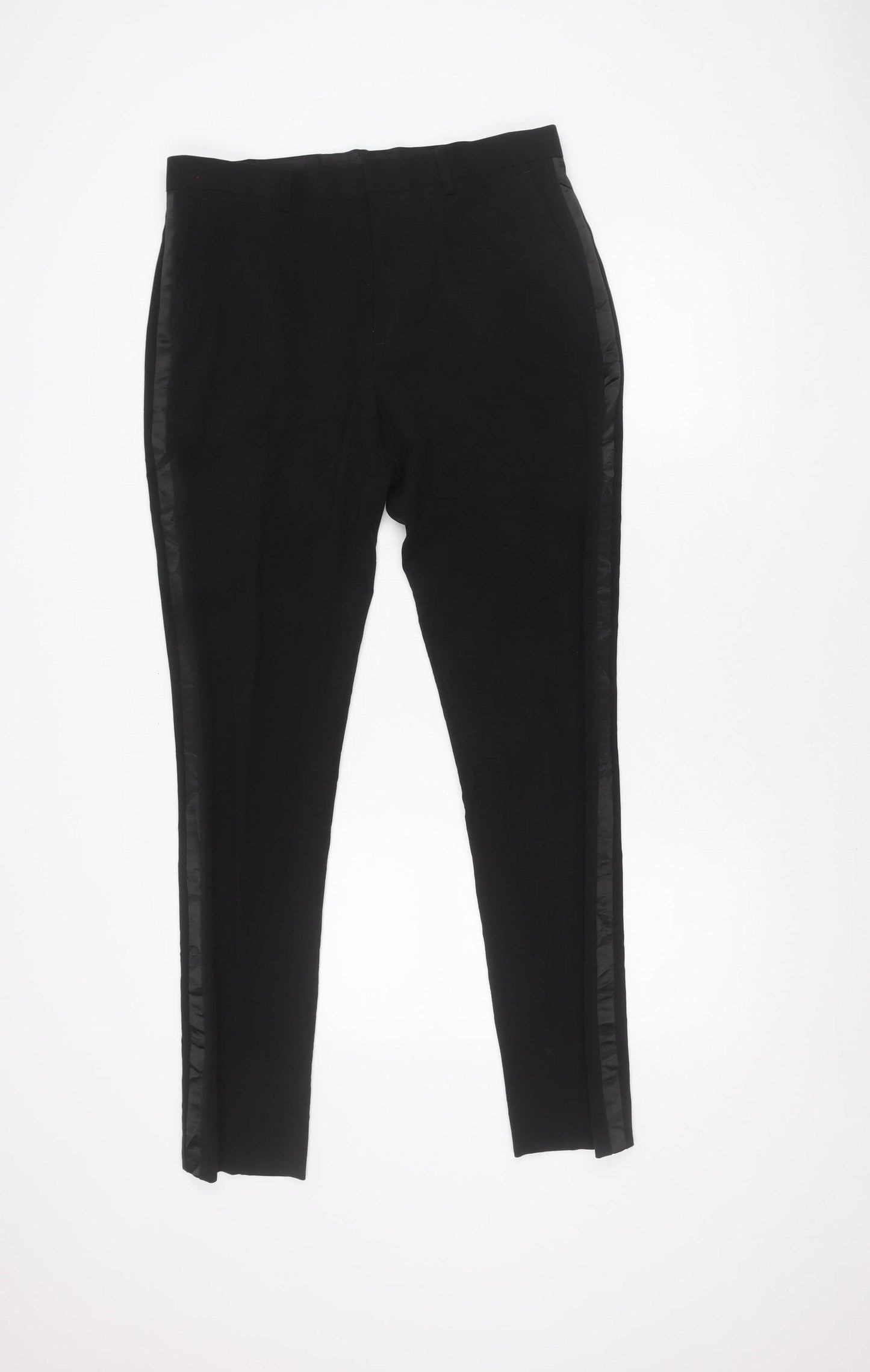 ASOS Women's Black Straight Leg Trousers Size 12