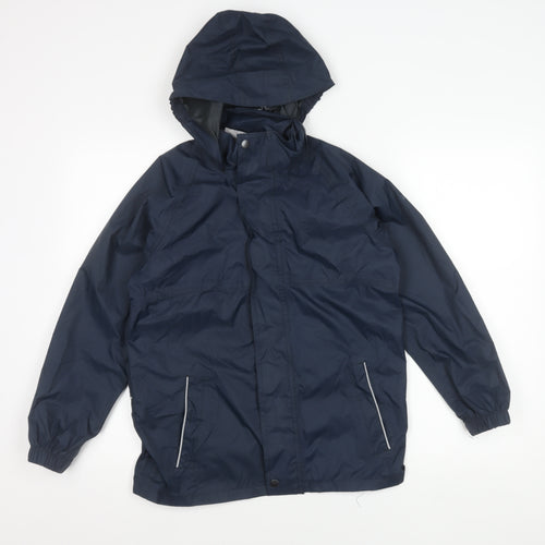 Regatta Boys Blue Rain Coat, Size 9-10 Years, Waterproof