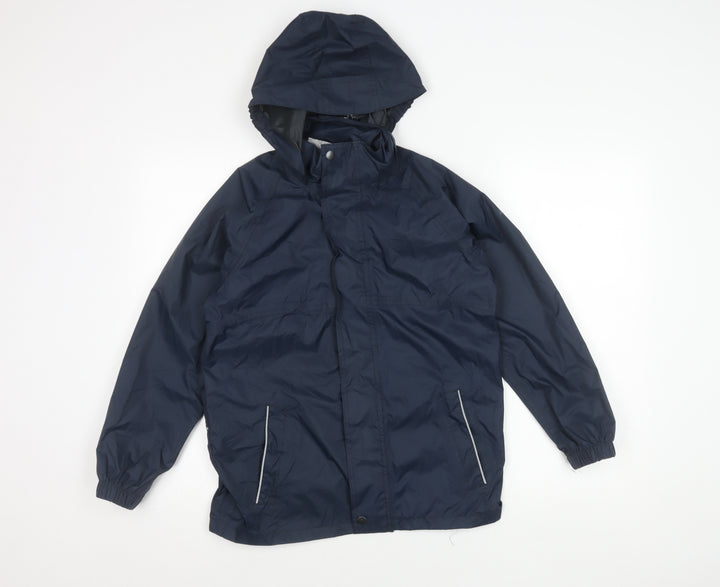 Regatta Boys Blue Rain Coat, Size 9-10 Years, Waterproof