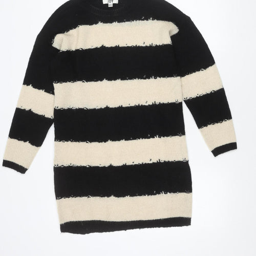 JDY Women's Black Striped Pullover Jumper S