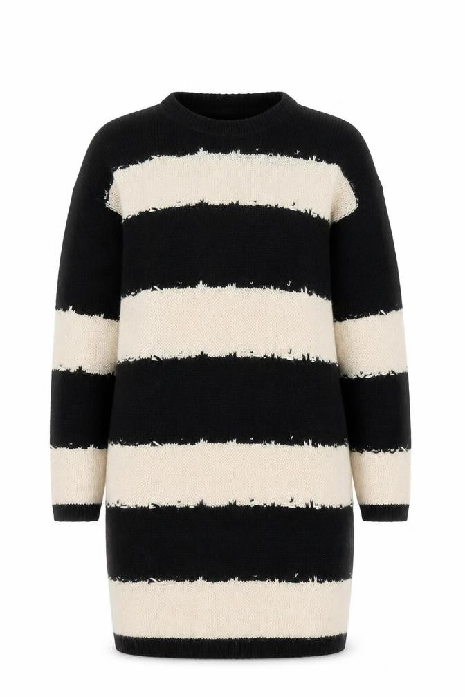 JDY Women's Black Striped Pullover Jumper S