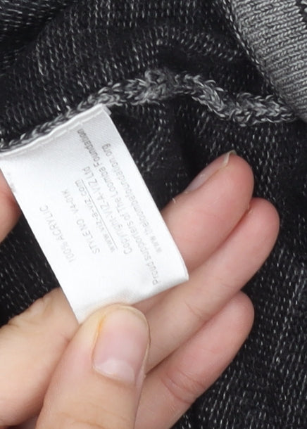 VIZ-A-VIZ Women's Grey Geometric Jumper 12